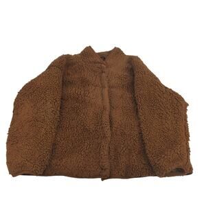 EUC Maurices Brown Polyester Jacket Womens 3 Pockets